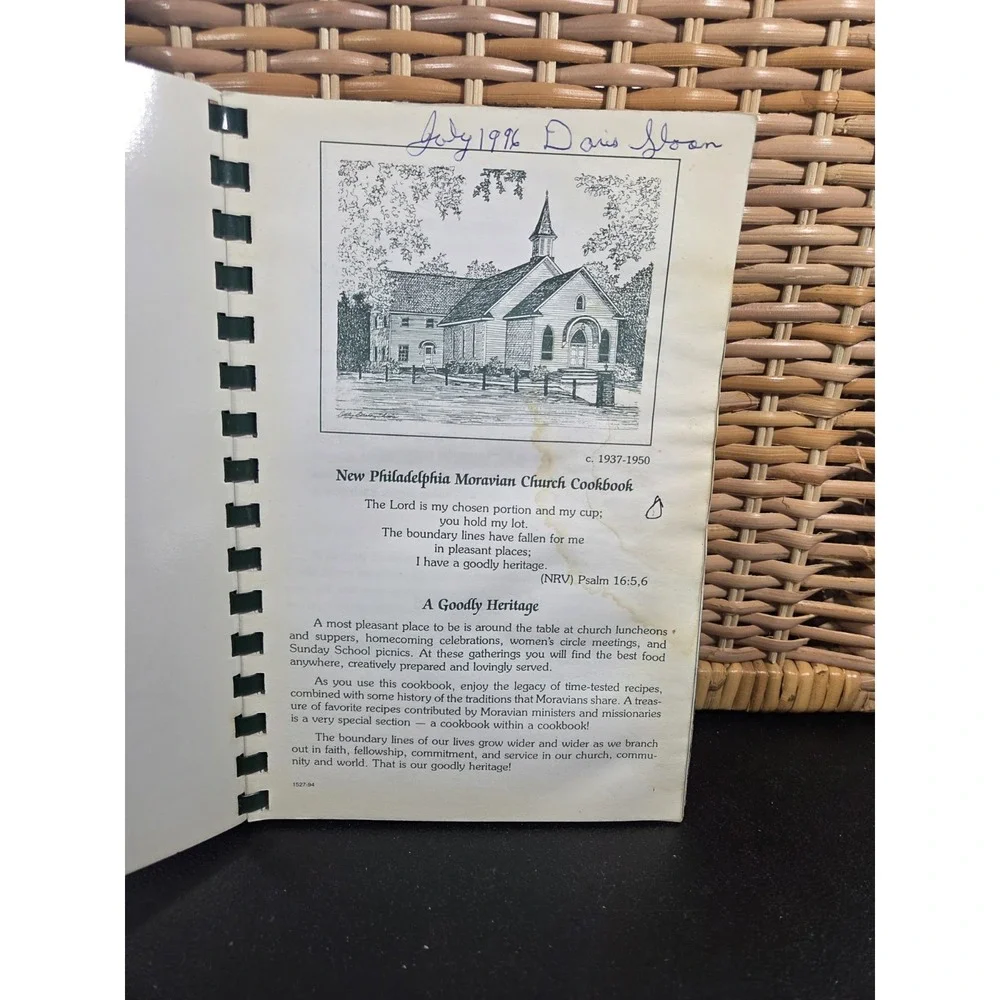 New Philadelphia Moravian Church Cookbook Winston Salem NC, A Goodly‎ Heritage